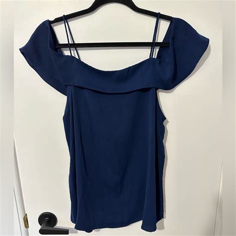 Naked Zebra Tops Aritzia Naked Zebra Off The Shoulder Top Size L Poshmark