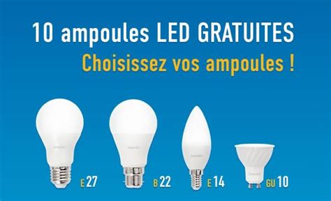 Recevez Gratuitement Chez Vous 10 Ampoules LED En Fonction De Vos