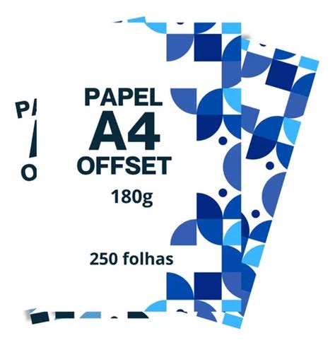 Papel Offset G Tamanho A Caixa Folhas Branco Mercadolivre