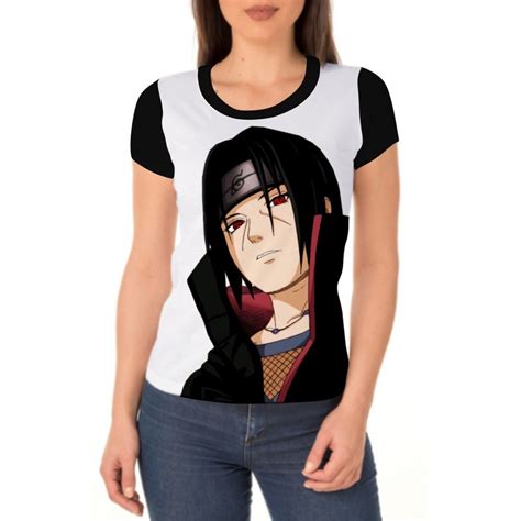 Camiseta Camisa Feminina Itachi Uchiha Sharingan Naruto Shopee Brasil