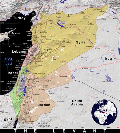 The Levant · Public Domain Maps By Pat The Free Open Source Portable