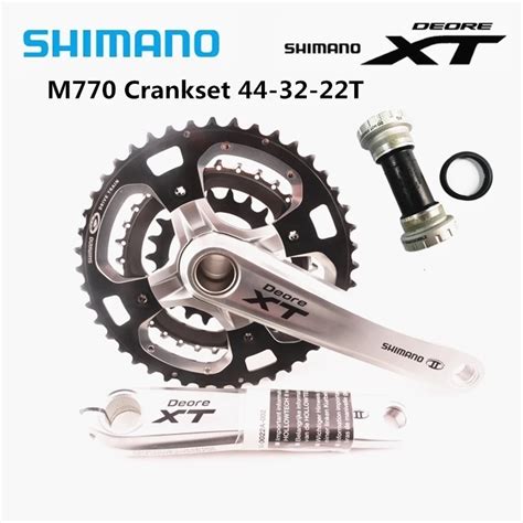 SHIMANO DEORE XT FC M770 Crankset 3x9 Speed MTB Bike Parts M770 Crank