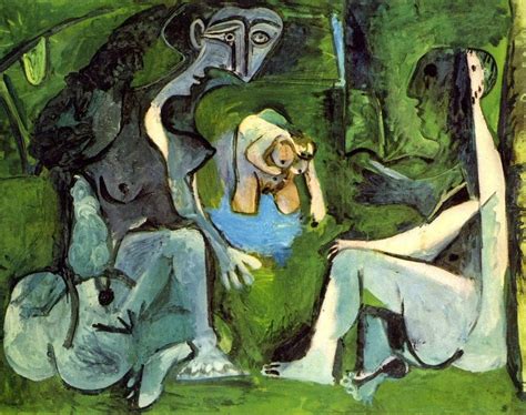 Pablo Picasso Déjeuner Sur Lherbe Luncheon On The Grass After Manet