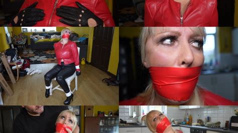 Big Busy Blonde Milf In Leather Bondage Chair Tied And Tape Gagged Muffled Screams Clips Sale