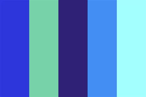 Soft Analogous Blues Color Palette