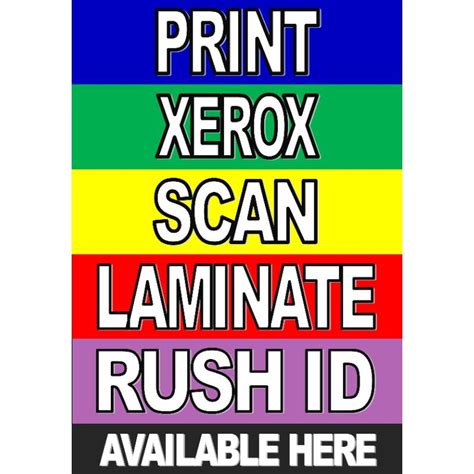 Print Xerox Scan On Sintra Board Or Laminated Available Here Signage