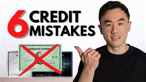 6 Beginner Credit Card Mistakes To Avoid Youtube