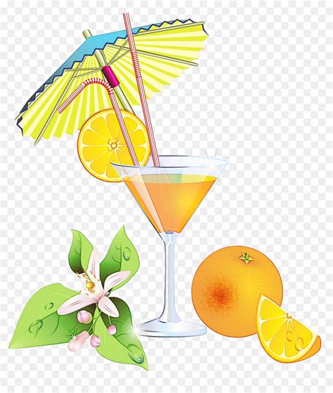 Cocktail De Enfeite Orange Drink Harvey Wallbanger Png Transparente