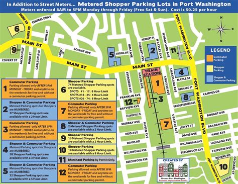 Port Washington Parking Map Created By BID | Port Washington, NY Patch