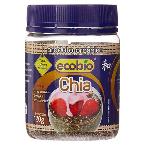 Chia A Vácuo Orgânica Ecobio 120g Armazém dos Importados