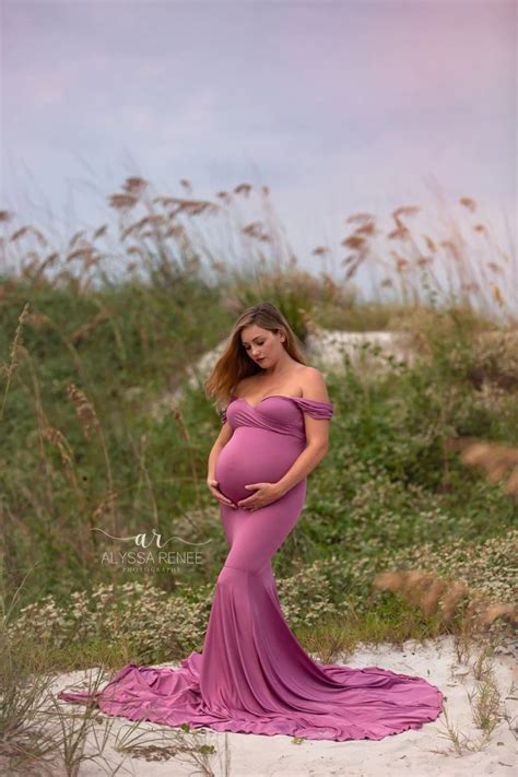 Mauve Athena Maternity Photoshoot Gown One Size Gowns Maternity