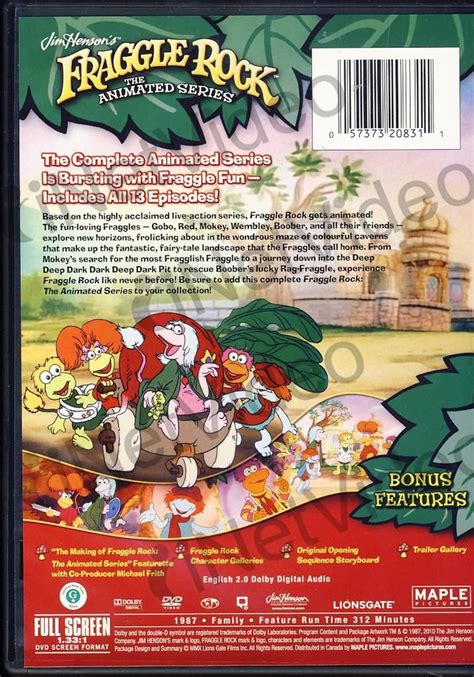 Fraggle Rock The Animated Series The Complete Series Dvd Movie