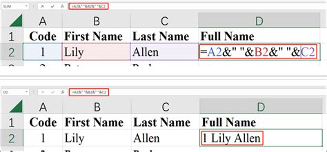 How To Combine Text From Two Or More Cells Into One Cell Minitool