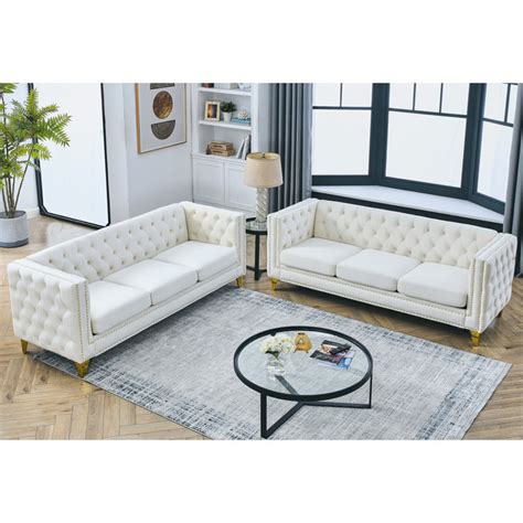 House Of Hampton Hayrulla Piece Velvet Living Room Set Wayfair