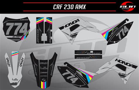 Kit Adesivo Crf 230 Colorful Race Edition Slin Graphics