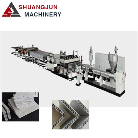 Single Screw Extruder Pp Hollow Building Formwork Production Line Co