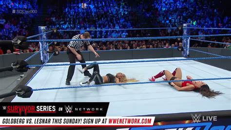 Carmella Vs Nikki Bella Ends In Chaos As Team Raw Invades Smackdown