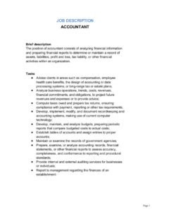 Free Accountant Job Description Template By Businessinabox Accounting