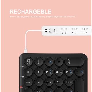 Ready Stock JOMAA Portable Number Pad 22 Keys Bluetooth Numeric