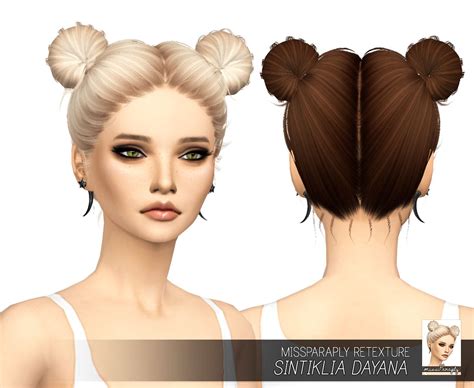 Missparaply Sintiklia Dayana Solids Sims 4 Sims Hair Sims