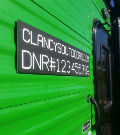 DNR License Sign for Fish House Archives - Clancy Outdoors