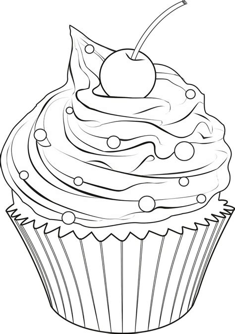 Cupcake Drawing Easy at GetDrawings | Free download