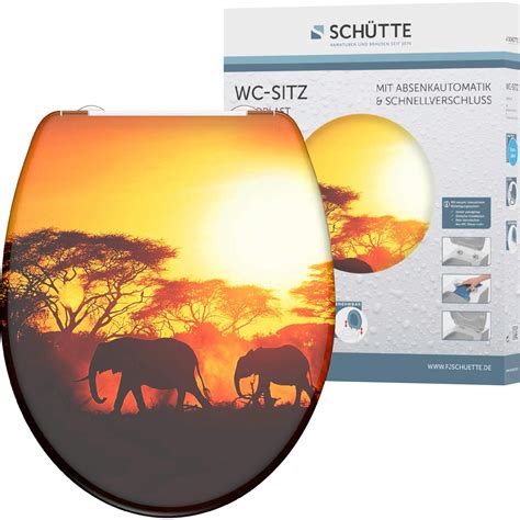 Sch Tte Wc Sitz Africa Duroplast Mit Absenkautomatik