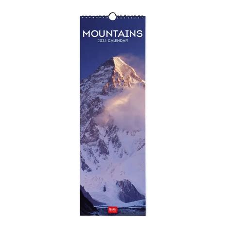 CALENDARIO 2024 MOUNTAINS Legami Da Parete Verticale Cm 16x49 EUR 11 95