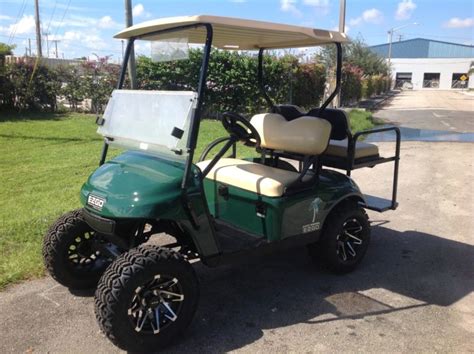 Refurb Green 2015 Ezgo 48v Txt 4 Seat Passenger Golf Cart 12 Alloys Lifted Fast For Sale From