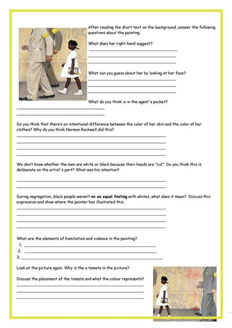 Ruby Bridges Timeline Worksheet Printable Calendars At A Glance