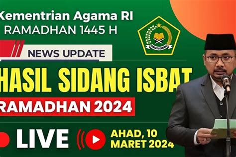 Link Live Streaming Sidang Isbat Penetapan Awal Ramadhan 2024 Digelar