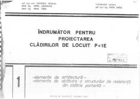 Pdf Indrumator Pentru Proiectarea Cladirilor De Locuit P