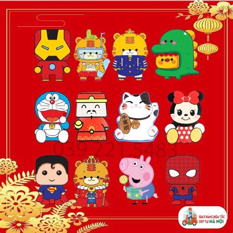 Mua Bao lì xì chibi tết hot trend dễ thương phong lixi hình thú chipi đẹp độc lạ sỉ lẻ giá