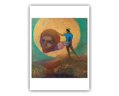 Odilon Redon Figure Carrying A Winged Head The Fall Of Icarus 1876