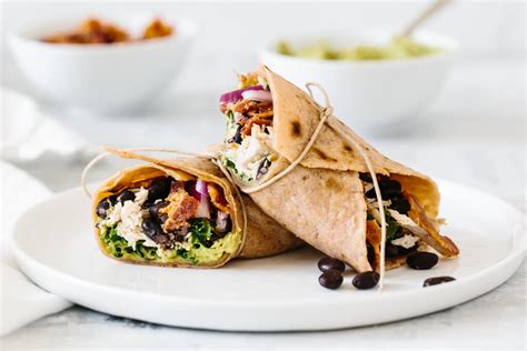 Chicken And Black Bean Wrap Downshiftology