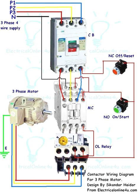 How To Connect A Contactor Diagram