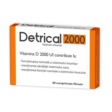 Detrical Vitamina D Ui Comprimate Zdrovit Erconshop