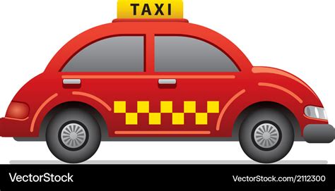 Red taxi icon Royalty Free Vector Image - VectorStock