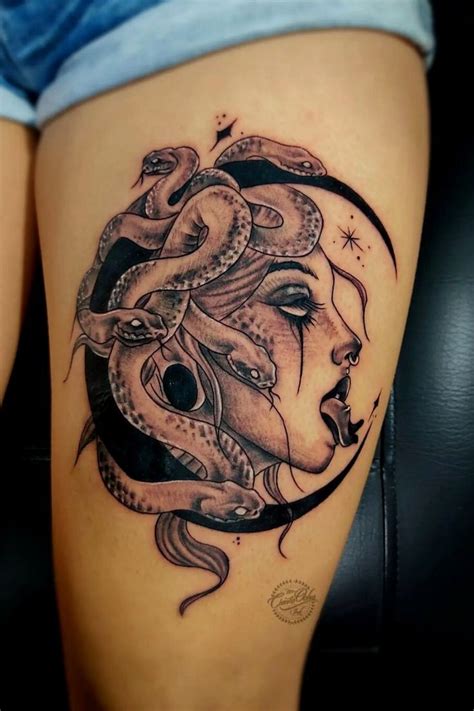 100 Medusa Tattoo And Stencil Art Minimalistic Tattoo Of Medusa In