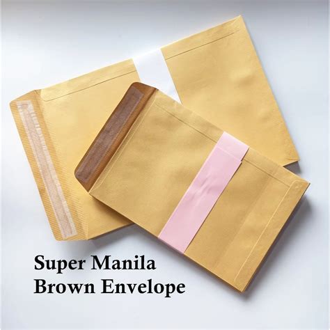 Super Manila Brown Envelope Sampul Surat Coklat 110gsm 25pcs Pack