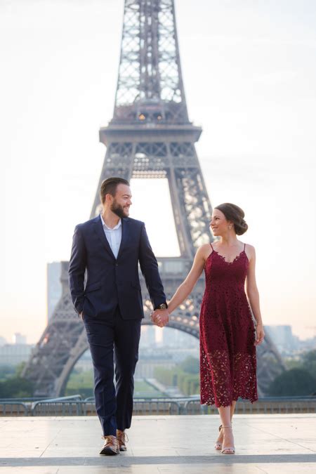 Eiffel Tower Couple Photoshoot Paris Lovers The Parisian Photographers