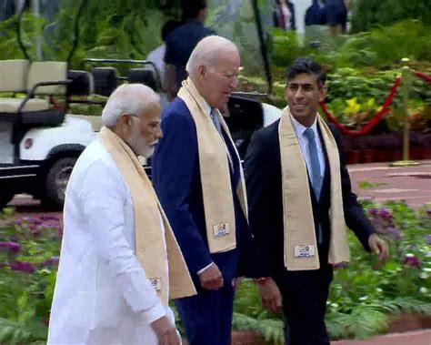 G Leaders Arrive At Rajghat To Pay Homage To Mahatma Gandhi