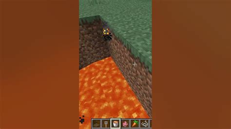 How To Make Simple Redstone Lava Trap In Minecraft Minecraft Shorts