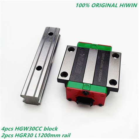 4pcs Original HIWIN HGW30CC Linear Flanged Carriage Blocks 2pcs Linear