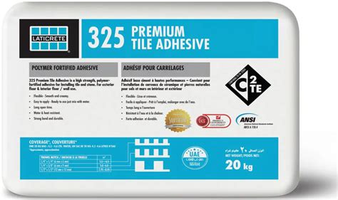 LATICRETE 325 Premium Tile Adhesive User Guide