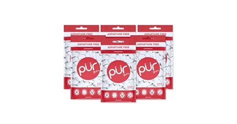 Pur Gum Sugar Free Chewing Gum 100 Xylitol Vegan