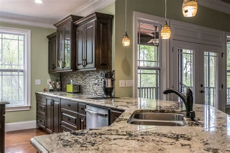 Delicatus White Granite Kitchen Countertops Traditional Kitchen