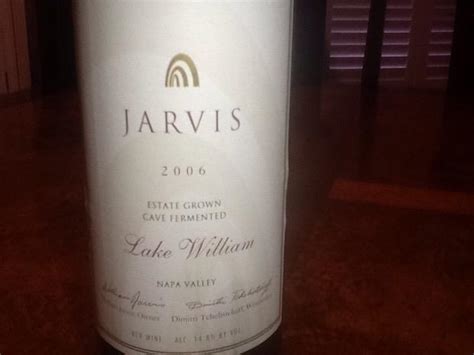 2006 Jarvis California Winery Cabernet Sauvignon Lake William Usa