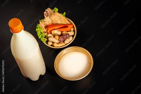 Makgeolli rice wine is a Korean fermented alcoholic beverage ...