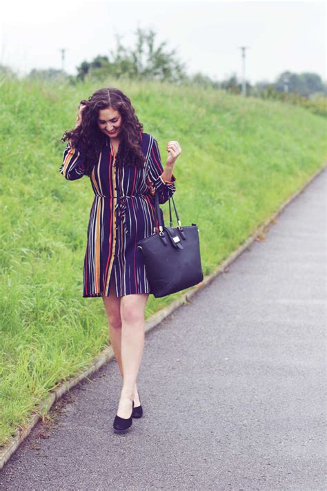 Bright Vertical Stripe Dress
